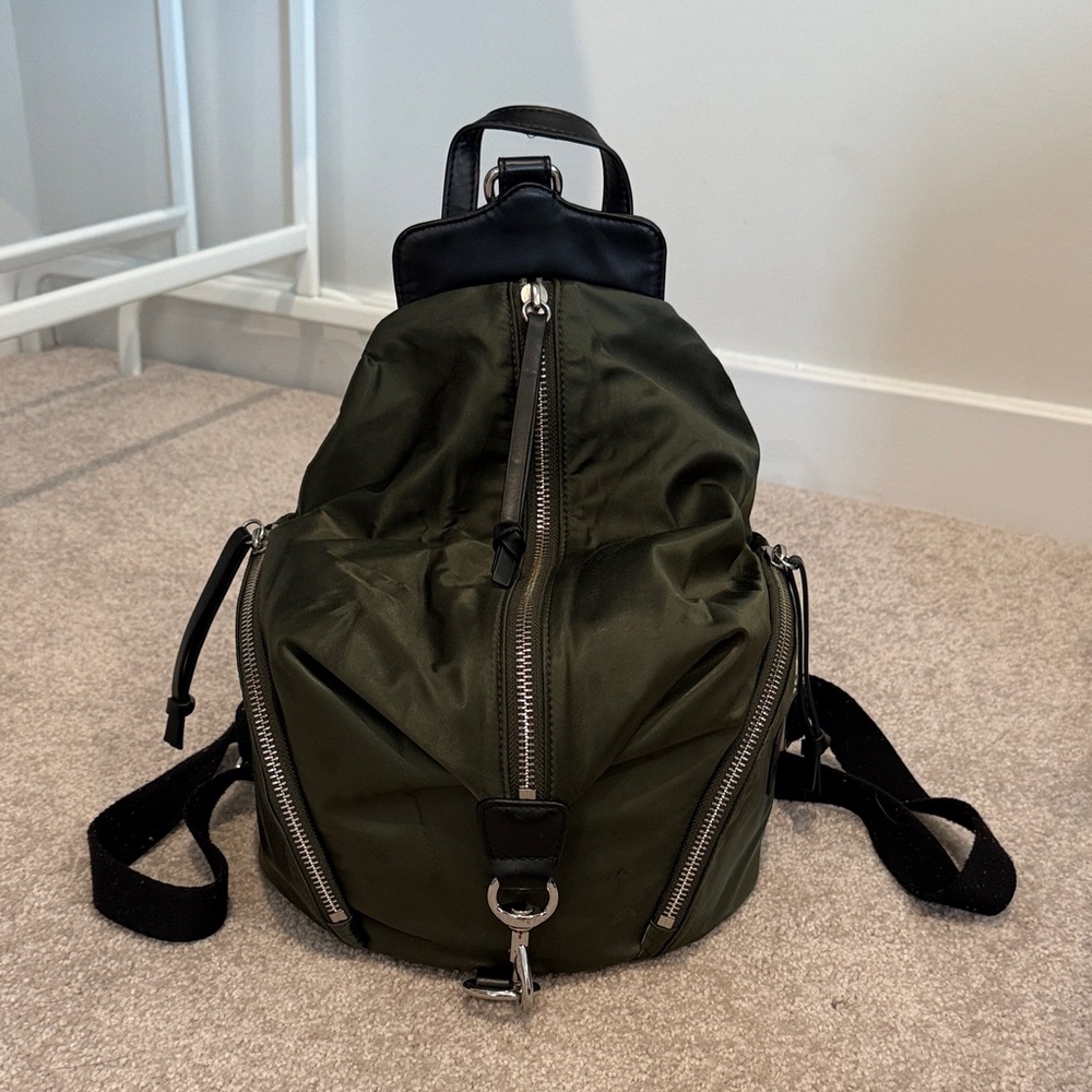 Rebecca Minkoff Olive and Black Backpack